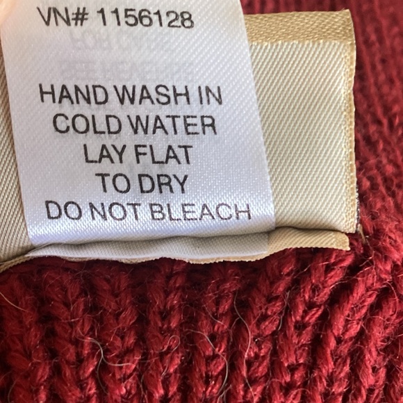 Woolrich Turtleneck Cableknit Pet Dog Sweater Vest Maroon Size Medium - Picture 11 of 14